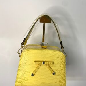 [YX]Yellow Bow Banquet Bag