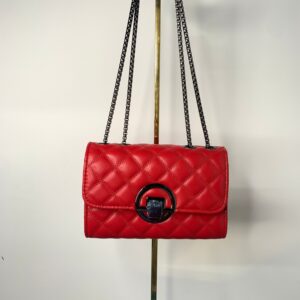 [YX]Red lattice bag